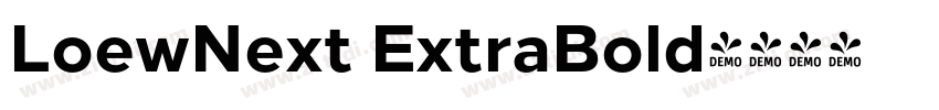 LoewNext ExtraBold字体转换